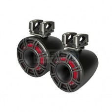 KICKER KM Marine 11" (280 mm) Horn Tower System with Black LED Grills
